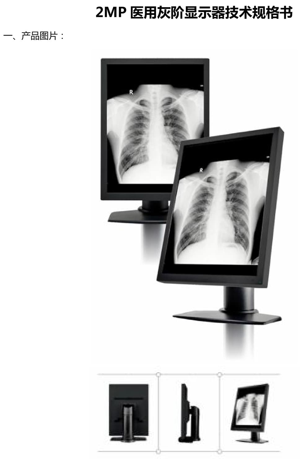 显辉G2201 21.3 寸 2MP 灰阶显示器 1