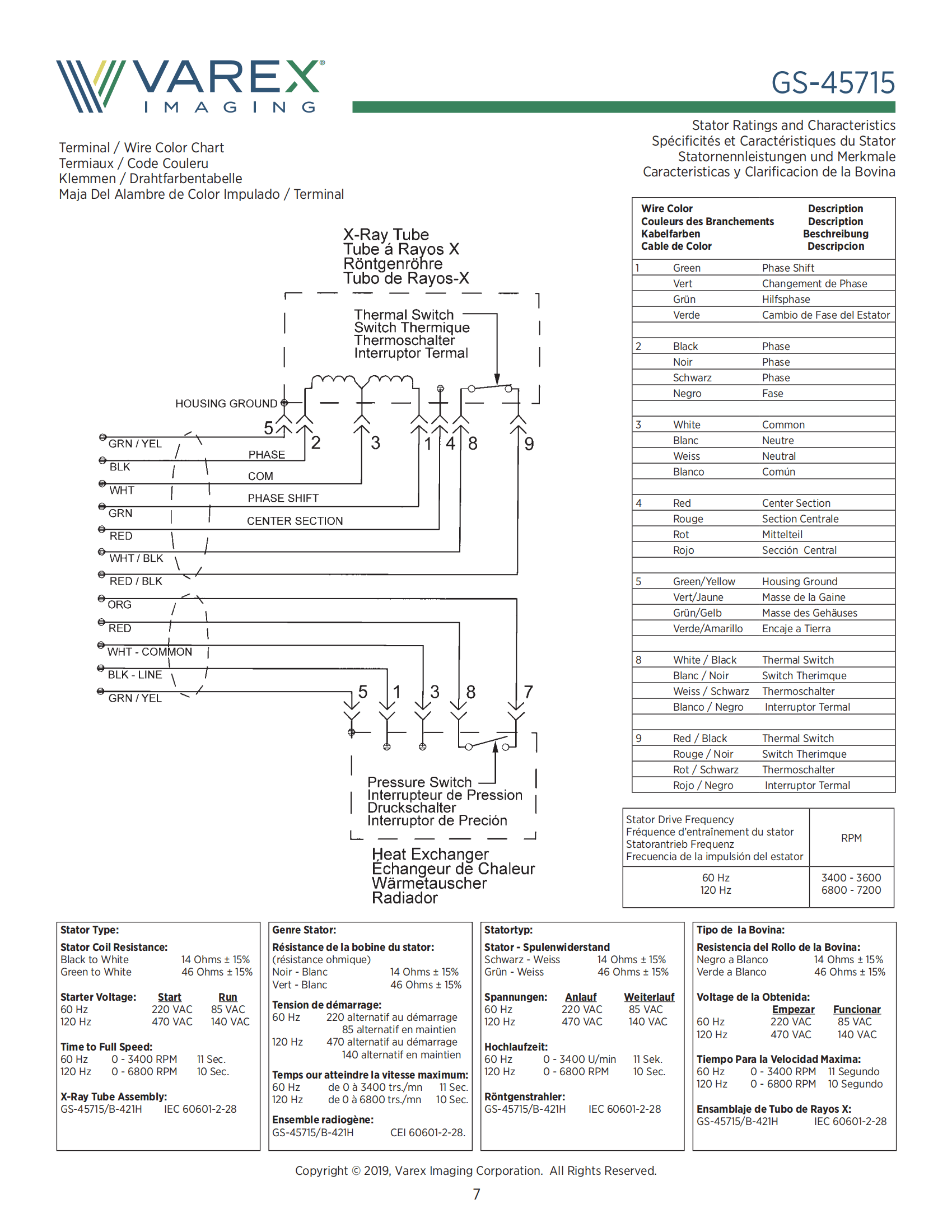 万睿视GS-45715 CT球管 gs-5073 适用于万东等设备 7