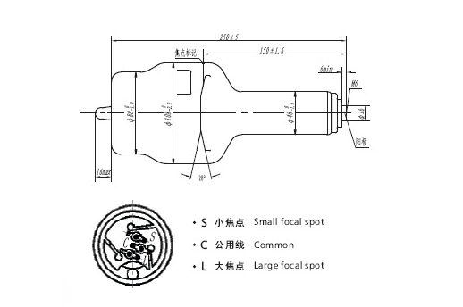 杭州万东XD51-10、40/125球管管芯 1
