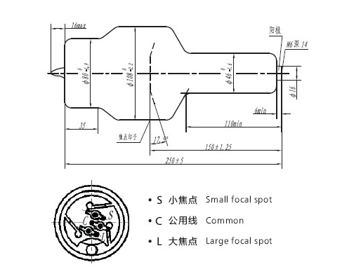 杭州万东XD51-6、20/125球管管芯 1