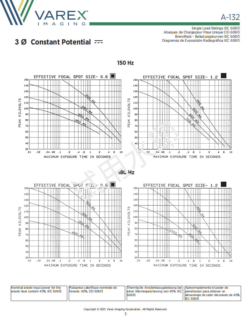 万睿视Varex原瓦里安A-132 球管 3