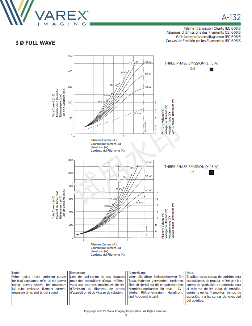 万睿视Varex原瓦里安A-132 球管 7