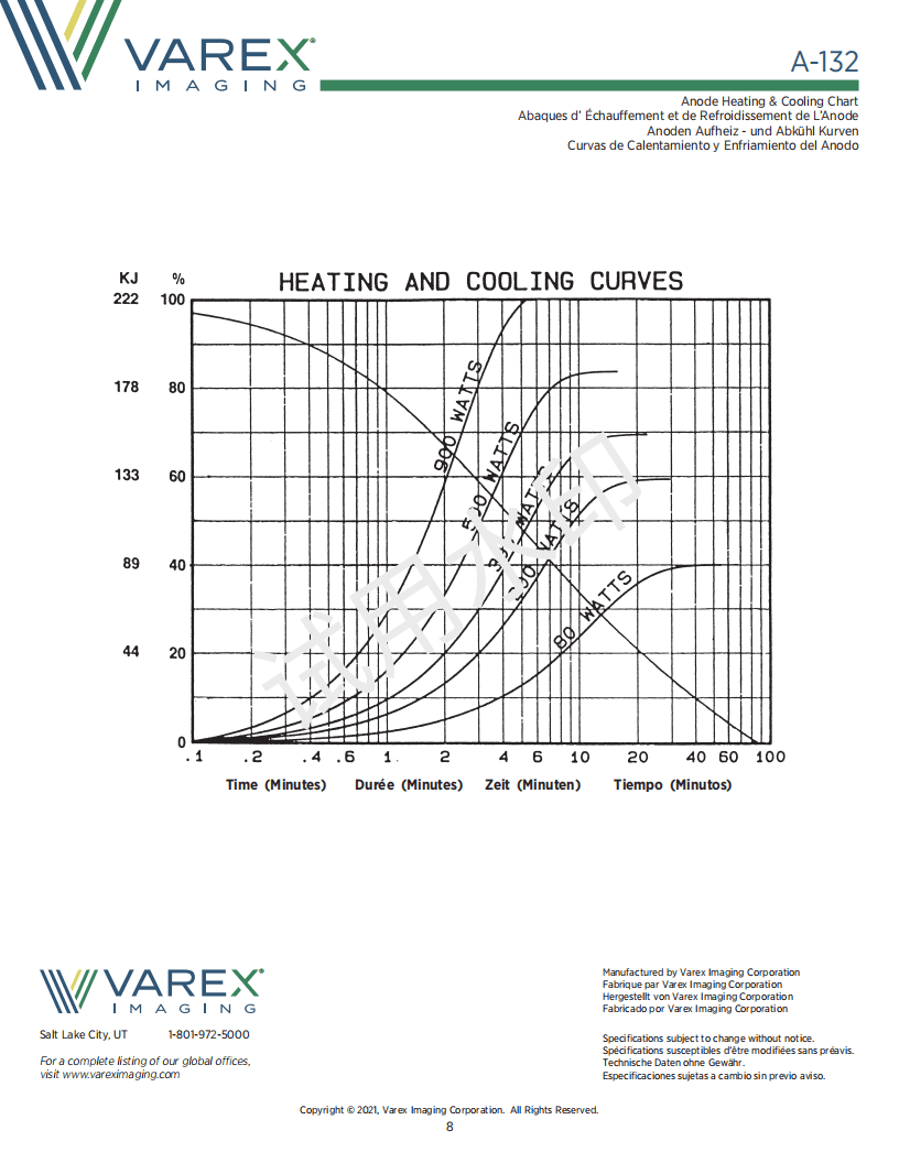 万睿视Varex原瓦里安A-132 球管 8