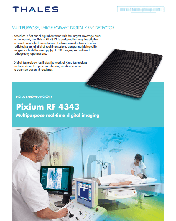 泰雷兹THALES Pixium RF_4343_EN平板探测器 1