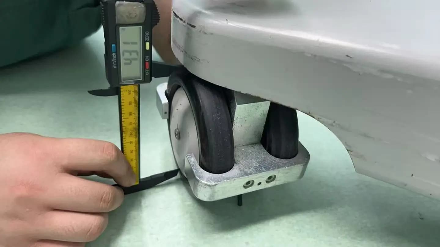 Customized casters for C-arm machines of various brands