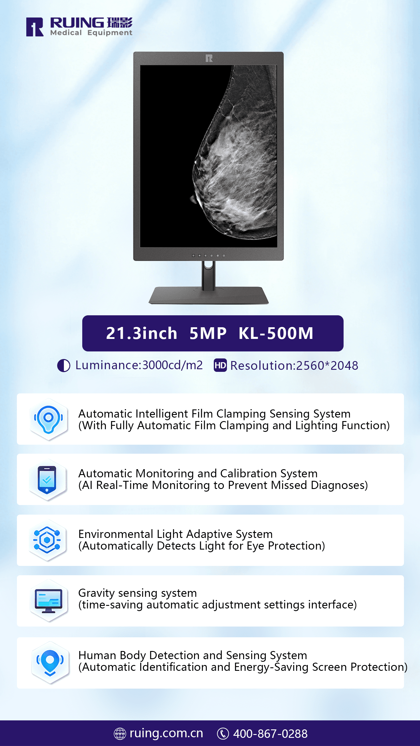  RUING Medical Monitor KL-500M 1